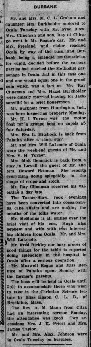 General news Newspaper clipping from Feb 18, 1921 5950047