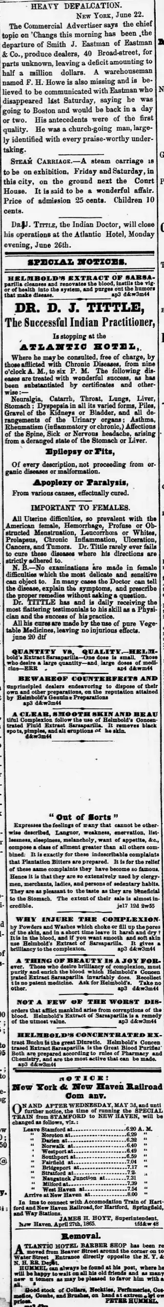 other Newspaper clipping from Jun 22, 1865 5950265