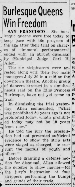 other Newspaper clipping from Aug 23, 1952 5950546