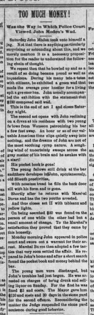 other Newspaper clipping from Nov 3, 1892 5950626