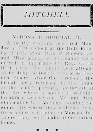 Marriage Newspaper clipping from May 22, 1913 5950879