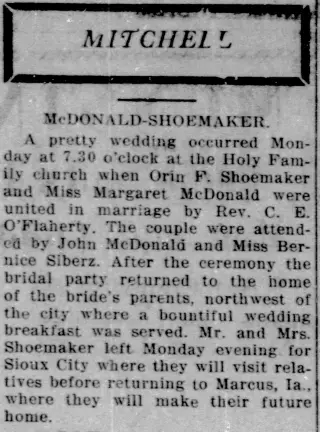 Marriage Newspaper clipping from May 17, 1913 5950886