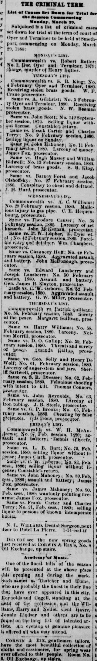 other Newspaper clipping from Mar 8, 1880 5950999