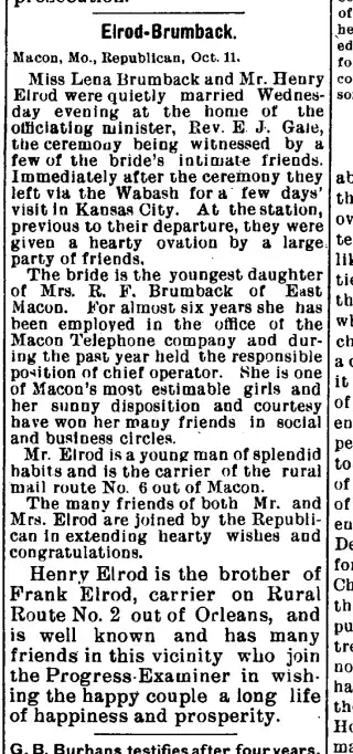 other Newspaper clipping from Nov 2, 1905 5951082