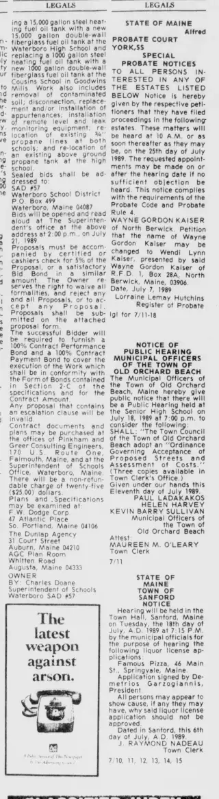 other Newspaper clipping from Jul 11, 1989 5951455