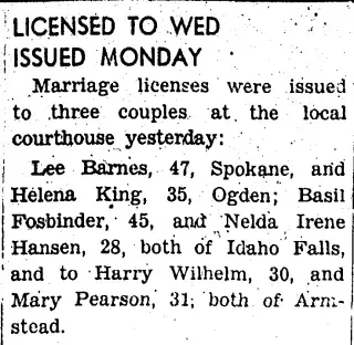 Marriage Newspaper clipping from Jun 25, 1946 5953062