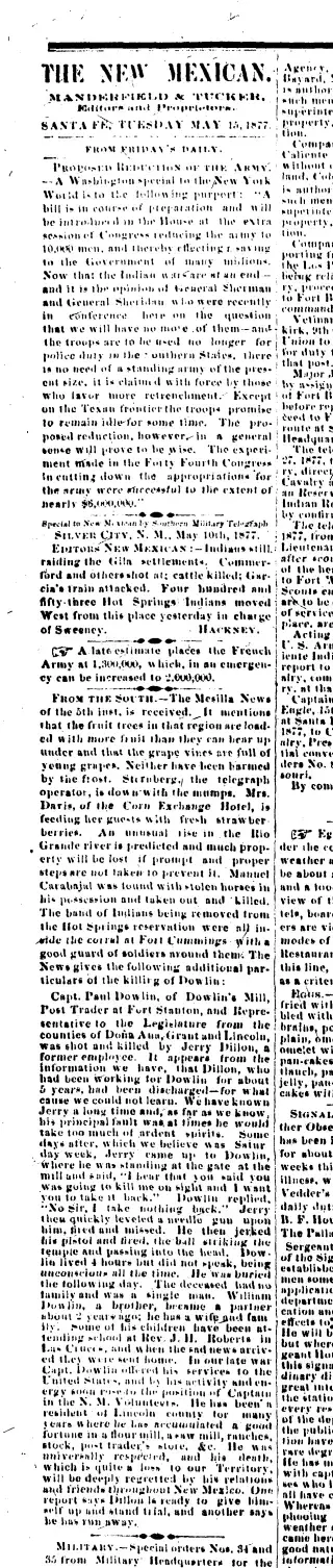 other Newspaper clipping from May 15, 1877 5953363