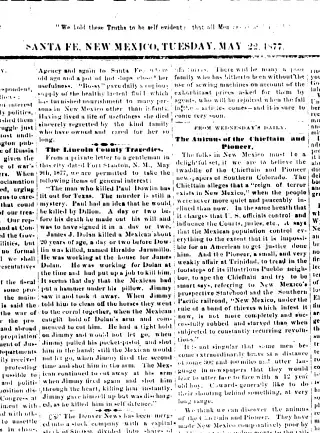 other Newspaper clipping from May 22, 1877 5953379