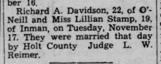 Marriage Newspaper clipping from Nov 19, 1953 5953480