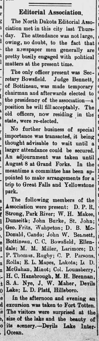 General news Newspaper clipping from Jul 25, 1890 5953635