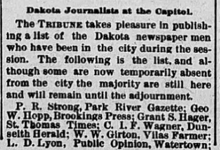 General news Newspaper clipping from Mar 1, 1889 5953638