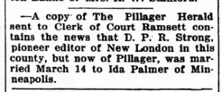 Marriage Newspaper clipping from Apr 25, 1917 5953729