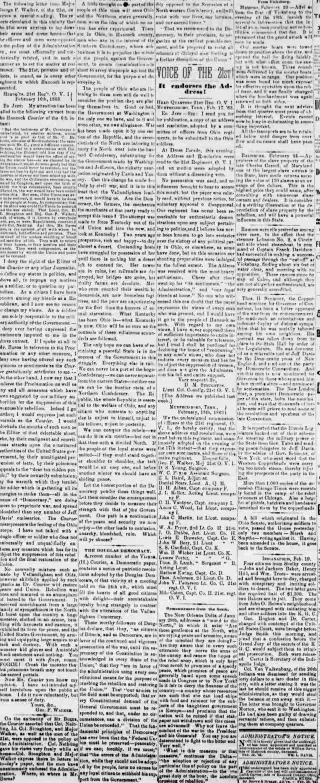 other Newspaper clipping from Feb 27, 1863 5953771