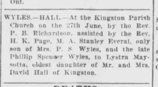 Marriage Newspaper clipping from Jul 4, 1923 5953791
