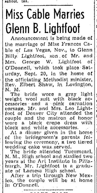 Marriage Newspaper clipping from Oct 5, 1947 5954530