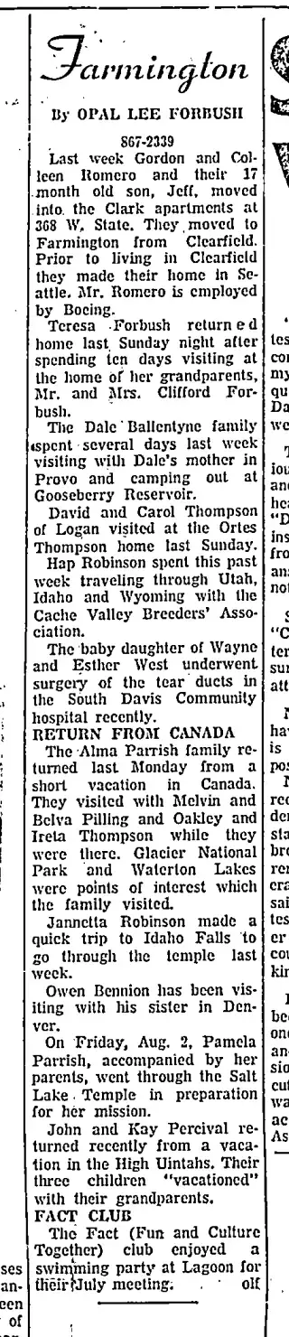 other Newspaper clipping from Aug 2, 1963 5954589