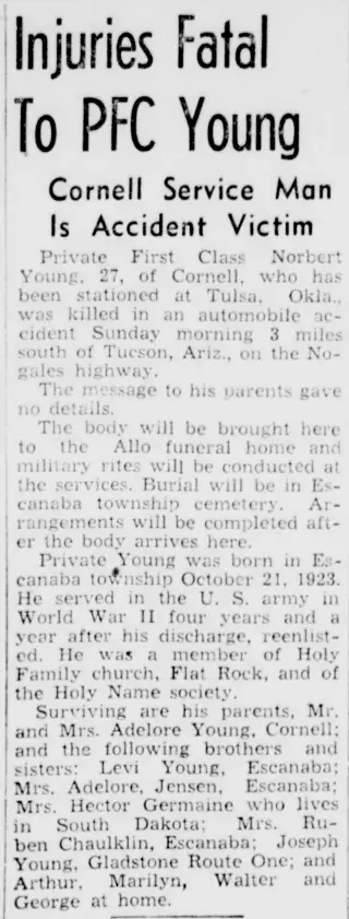 other Newspaper clipping from Feb 5, 1951 5954696