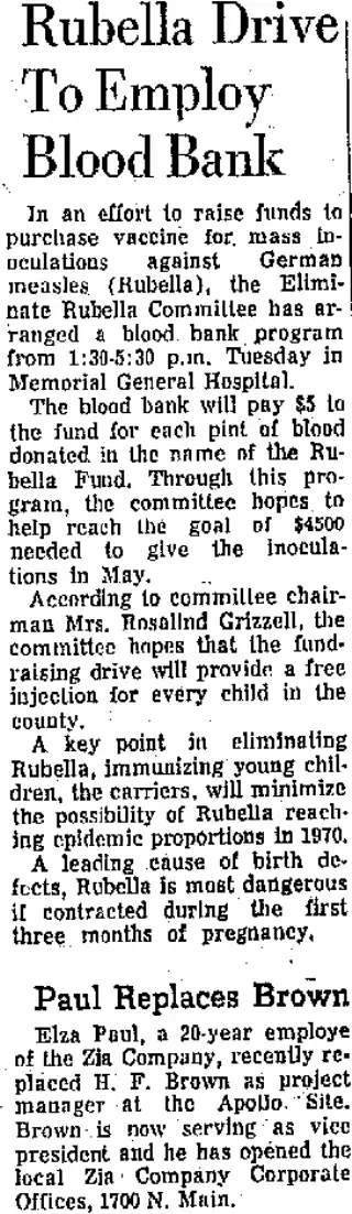 other Newspaper clipping from Apr 10, 1970 5954822