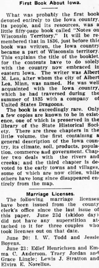 other Newspaper clipping from Jul 2, 1913 5955390
