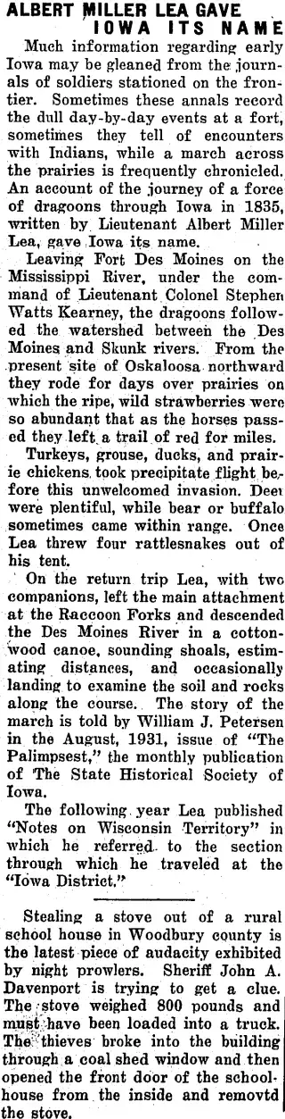 other Newspaper clipping from Nov 5, 1931 5955451