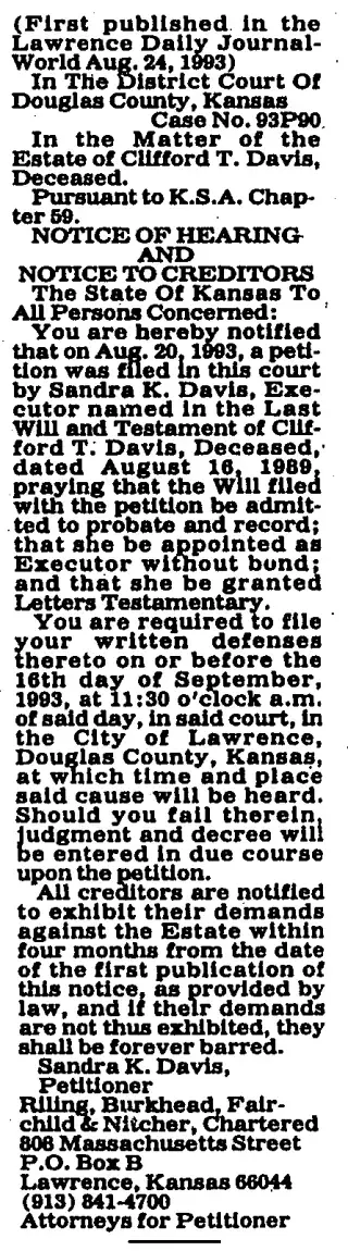 other Newspaper clipping from Sep 7, 1993 5956402