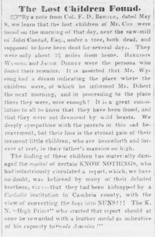 other Newspaper clipping from May 16, 1856 5956486