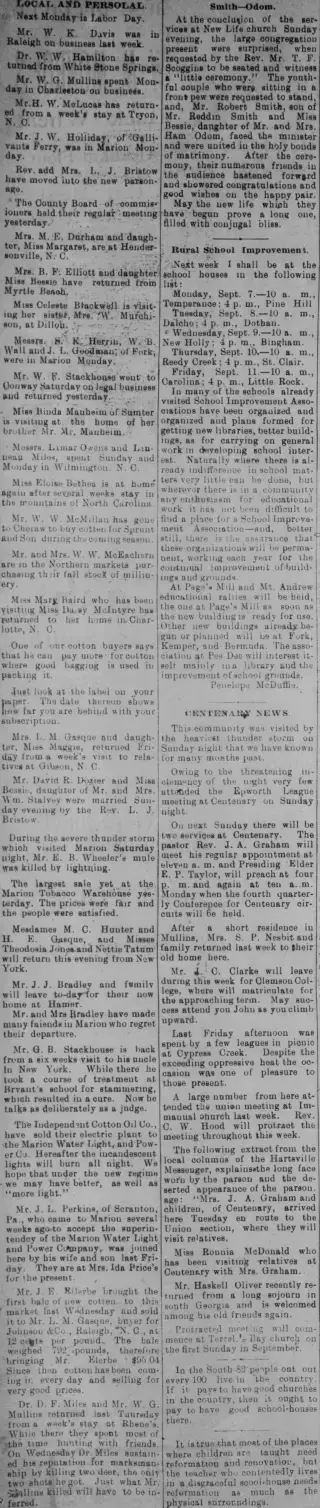 other Newspaper clipping from Sep 2, 1903 5956521