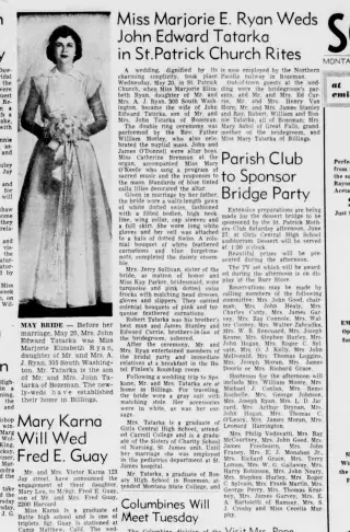 Marriage Newspaper clipping from Jun 14, 1953 5956988