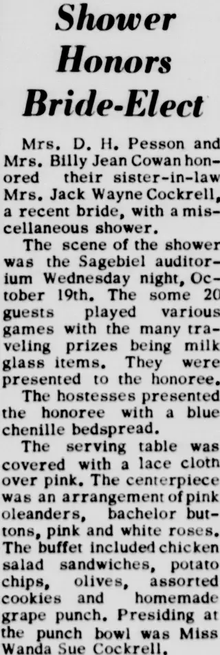 Marriage Newspaper clipping from Oct 26, 1960 5957147