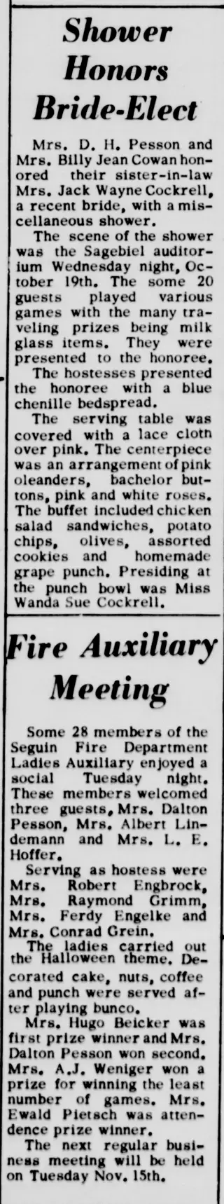 other Newspaper clipping from Oct 26, 1960 5957179
