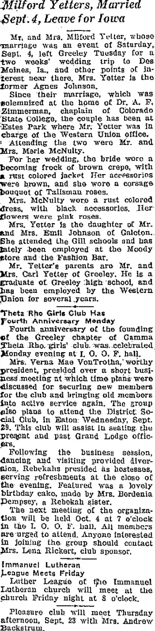 other Newspaper clipping from Sep 22, 1937 5959555