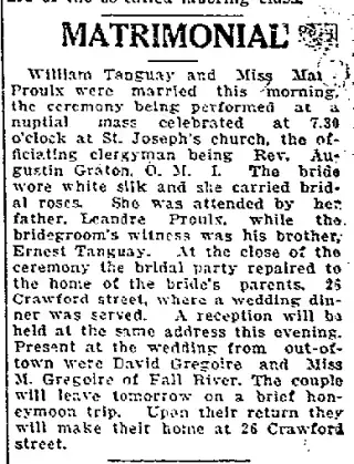 Marriage Newspaper clipping from Jul 20, 1915 5959872