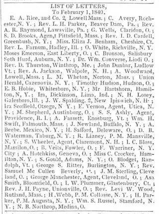 other Newspaper clipping from Feb 12, 1840 5960575
