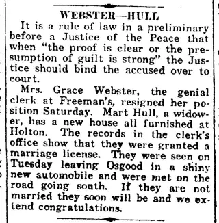 Marriage Newspaper clipping from Oct 20, 1920 5961860