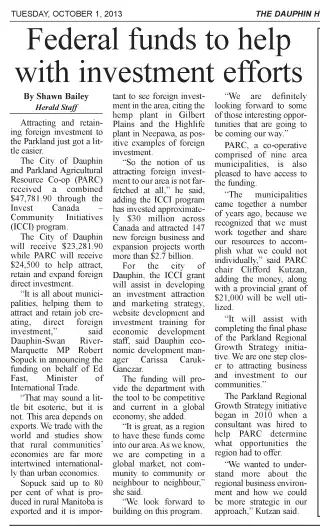 other Newspaper clipping from Oct 1, 2013 5962624