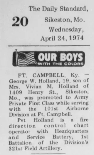 Military Newspaper clipping from Apr 24, 1974 5962689