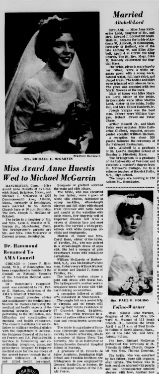 Marriage Newspaper clipping from Apr 13, 1964 5962791