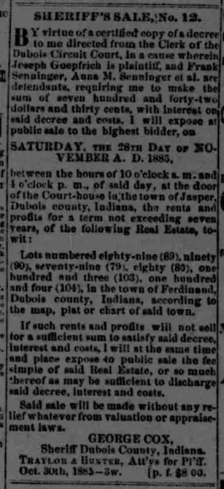 other Newspaper clipping from Nov 13, 1885 5963114