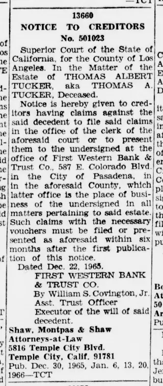other Newspaper clipping from Dec 30, 1965 5963605