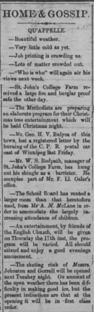 other Newspaper clipping from Dec 11, 1885 5964090
