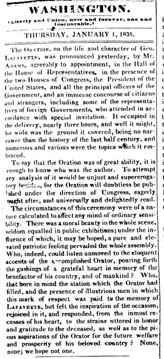 other Newspaper clipping from Jan 1, 1835 5964106