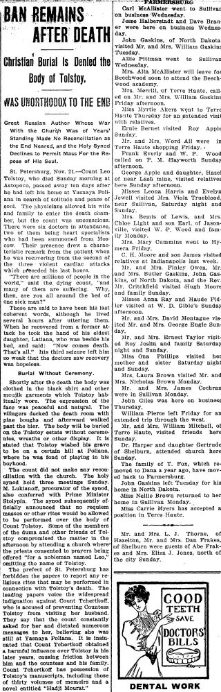 other Newspaper clipping from Nov 21, 1910 5964135