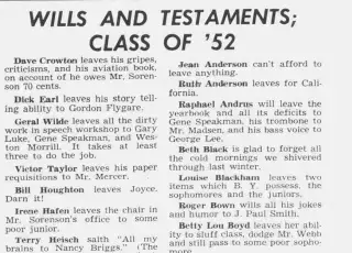 other Newspaper clipping from May 27, 1952 5964817