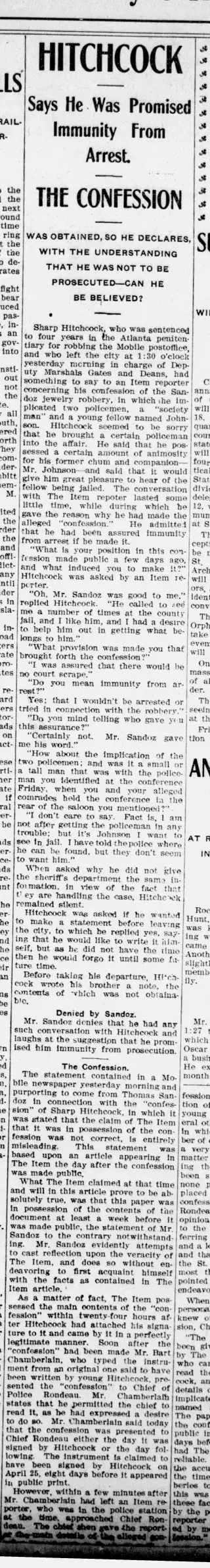 other Newspaper clipping from May 6, 1907 5965150