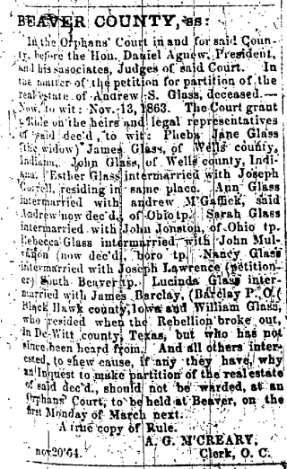 other Newspaper clipping from Feb 3, 1864 5965540