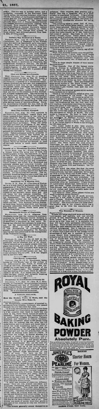 other Newspaper clipping from Aug 31, 1887 5965631