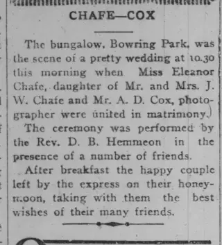 Marriage Newspaper clipping from Jul 23, 1918 5966374