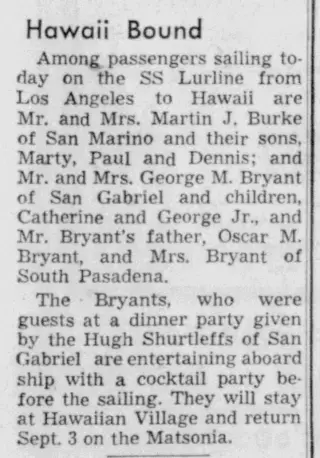 other Newspaper clipping from Aug 5, 1957 5967236