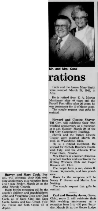 Marriage Newspaper clipping from Mar 19, 1992 5968244