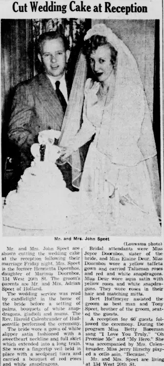 Marriage Newspaper clipping from Feb 3, 1949 5968478
